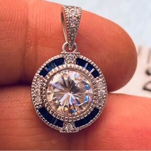 Antique Style Sterling Silver Pendant